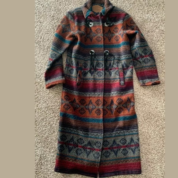Vintage made in USA Woolrich Wool full length coat - Picture 1 of 4
